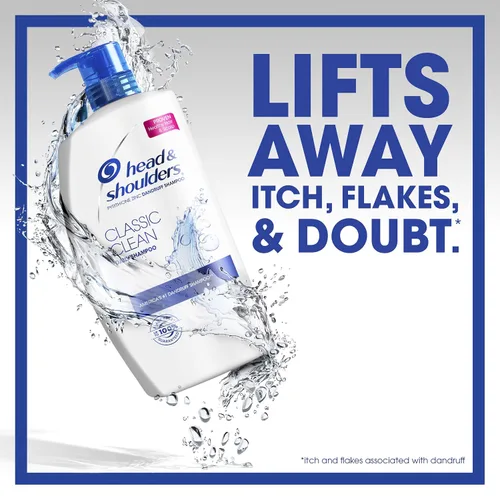 Vista 5 de Head and Shoulders Classic Clean Champú anticaspa de 32.1 onzas líquidas