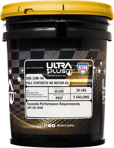 Vista 9 de SAE 15W-40 Aceite de motor diésel totalmente sintético de servicio pesado - Aceite de motor 15W 40 API CK-4/SN (1 galón) Delivers superior wear