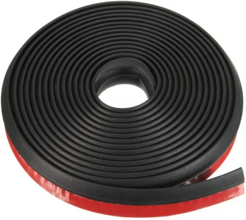 Vista 3 de ESUPPORT - Tira de sellado para puerta de automóvil en forma de P Auto vehículo 157 "4M universal Z forma Weather Stripping impermeable a prueba