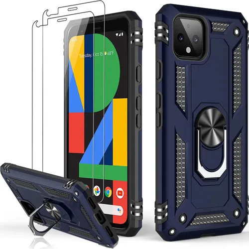Vista 62 de LUMARKE para Google Pixel 3A XL - Funda con protector de pantalla, funda protectora grado militar probada contra caídas de 16 pies con soporte