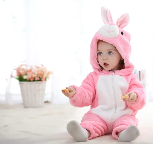 Vista 4 de Mono con capucha para bebé chaqueta de cuerpo completo con cremallera para cosplay