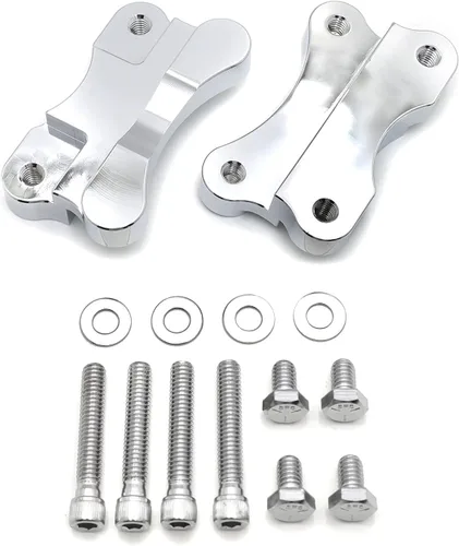 Vista 9 de H2702- Soporte de montaje para adaptador de guardabarros a horquilla negro compatible con Harley FLST 86-14 con rueda de 21 pulgadas