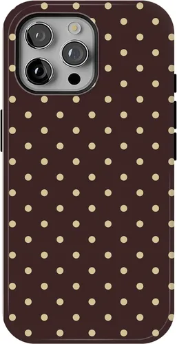 Vista 10 de Funda para iPhone 16 Pro Max con lunares, color negro y rosa Negro & Rosado