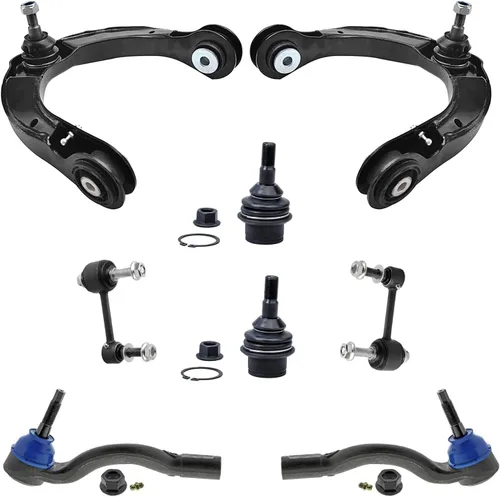 Vista 165 de Detroit Axle - Kit de brazos de control de extremo de 8 piezas para Toyota 2001-2003 Highlander 2002-2003 Camry Lexus ES300, 2 conjuntos de brazos