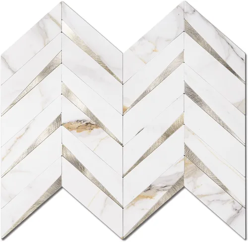 Vista 17 de STICKGOO 1 hoja de azulejos de espiga para despegar y pegar, PVC de mármol blanco para salpicaderos, azulejos de pared autoadhesivos para cocina