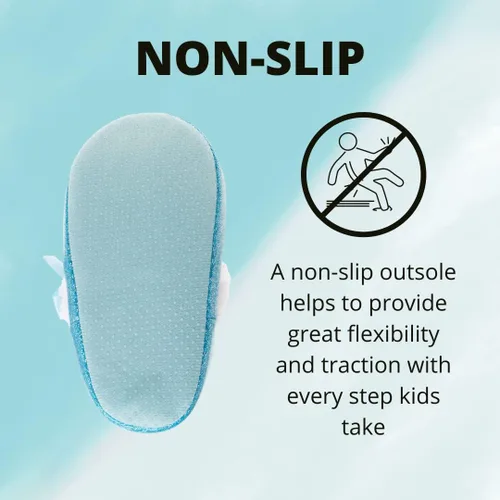 Vista 5 de Disney Frozen Elsa and Anna Girls Slippers - Plush Non-Slip Comfy Fluffy Lightweight Warm Comfort Soft Aline Indoor House Slippers