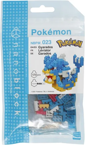 Vista 2 de Nanoblock - Pokémon - Gyarados, kit de construcción de la serie Pokémon