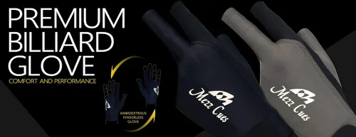 Vista 6 de MEZZ Guante de billar premium, se adapta a cualquier mano (Grande/XL, negro)