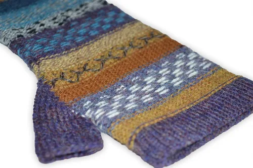 Vista 3 de Invisible World Women's Alpaca Wool Fingerless Gloves Texting Typing