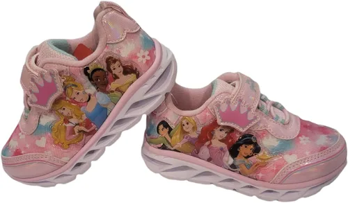 Vista 8 de Disney Princesses - Tenis deportivos iluminados, color rosa (bebé), talla 10