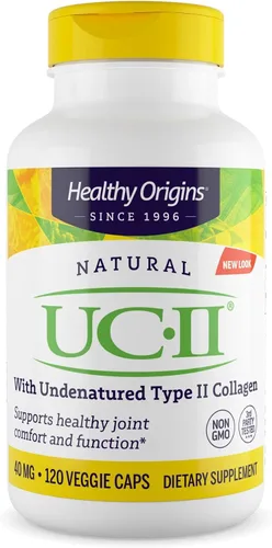 Vista 10 de Healthy Origins UC-II 40 mg (colágeno tipo II no desnaturalizado, sin OMG, sin gluten, soporte para las articulaciones), 60 cápsulas vegetales