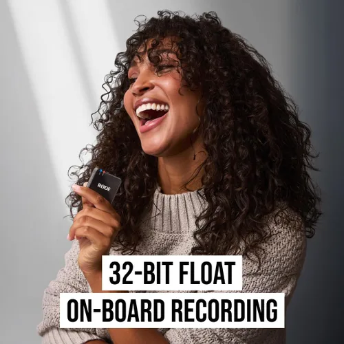 Vista 3 de RØDE Wireless GO III (Gen 3) - Micrófono inalámbrico compacto - Audio impecable, grabación flotante de 32 bits, control automático de nivel