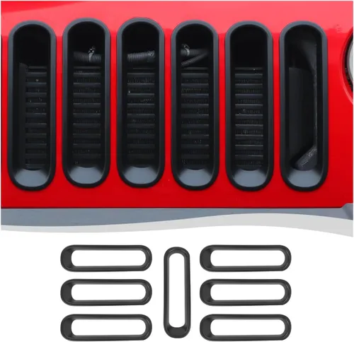Vista 12 de Rejilla de inserción de rejilla para Jeep Wrangler JK JKU 2007-2016, color blanco