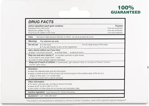 Vista 5 de Pomada triple antibiótico para primeros auxilios, de 1 onza (comparar con los ingredientes activos de neosporin), 1