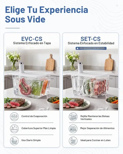 Vista 9 de EVERIE Contenedor Sous Vide de 12 cuartos de galón con tapa de bisagra y rejilla Sous Vide compatible con Breville Joule