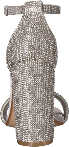Vista 3 de Steve Madden mujeres Carrson cuero puntera abierta ocasión especial correa de tobillo san