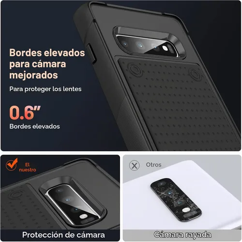 Vista 7 de Funda diseñada para Samsung Galaxy S10 Plus, regalo de grado militar, resistente a las caídas, a prueba de golpes, para Galaxy S10+ Plus