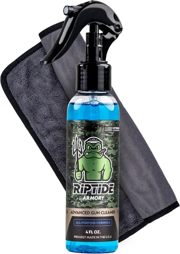 Vista 5 de Riptide Armory Advanced - Limpiador de pistolas de 4 onzas, limpiador de armas multiusos, se dirige a depósitos de carbono, metales y residuos
