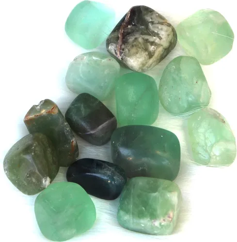 Vista 19 de Jet Amazonite - Piedra rodada de 3.53 oz aprox. de 0.75 a 1 pulgada con bolsa de terciopelo (Amazonita)