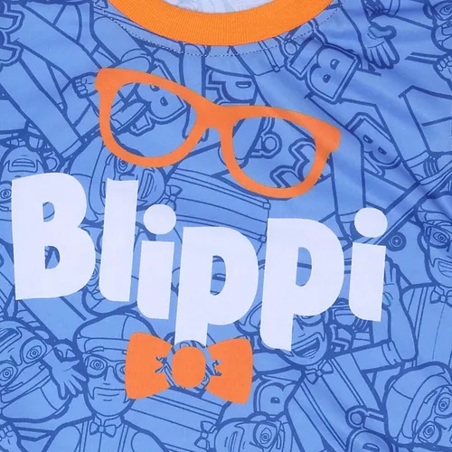 Vista 3 de Blippi Camiseta de manga corta para niños y niños pequeños