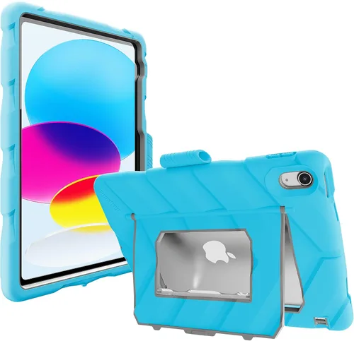 Vista 8 de Estuche Gumdrop Hideaway Compatible con Apple iPad 9ª 8ª 7ª generación (10.2 pulgadas) Diseñado para estudiantes de K-12, maestros y aulas – Con