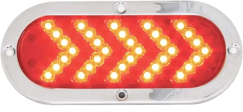 Vista 11 de Grand General 77130 - Luz secuencial ovalada de 35 LED ámbar/flecha con bisel S.Bezel, 1 unidad