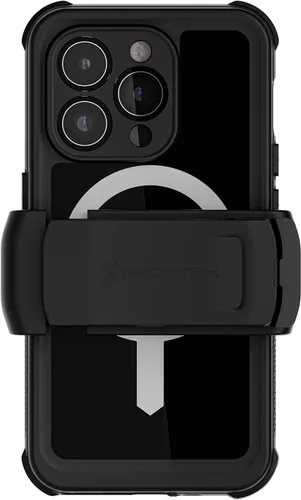 Vista 11 de Ghostek NAUTICAL - Funda impermeable para iPhone 14 con protector de pantalla, clip para cinturón, compatible con MagSafe, protección extremadamente