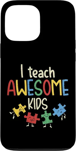 Vista 23 de iPhone 16 I Teach Awesome Kids Autismo Educación Especial Estuche para Maestro