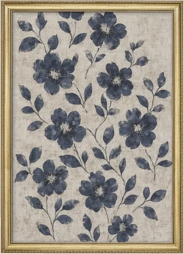 Vista 150 de MUDECOR Lienzo enmarcado prémium para pared, pinos nevados en bosque de invierno, ilustraciones modernas, arte contemporáneo, escénico, divertido