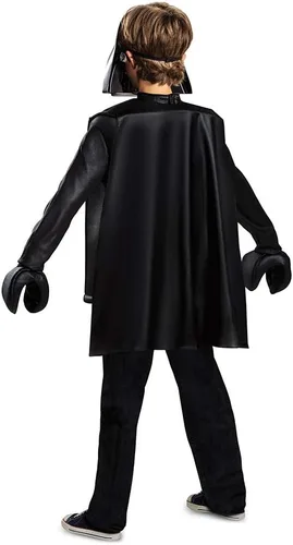 Vista 2 de Disfraz de Darth Vader de Lego para niños, disfraz clásico de personajes infantiles con temática de Star Wars