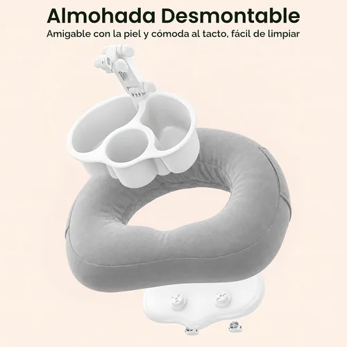 Vista 7 de Soporte de almohada para tableta para cama y sofá, soporte manos libres para Kindle y iPad con brazo ajustable de 360°, almohada de regazo suave