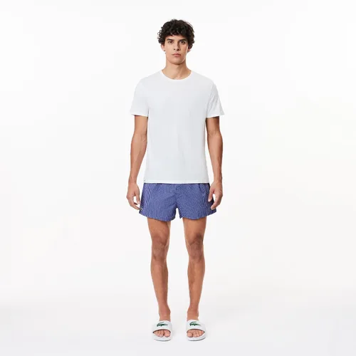 Vista 6 de Lacoste Essentials - Paquete de 3 camisetas de cuello redondo 100% algodón ajustado para hombre