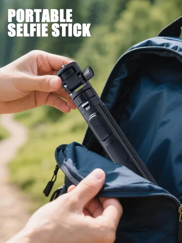 Vista 7 de Trípode de cámara de acción Selfie Stick de 68" para GoPro, DJI