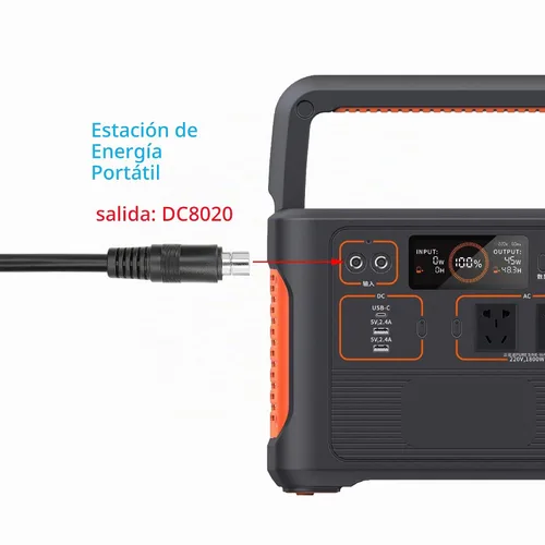 Vista 3 de GINTOOYUN 2 PCS DC8020 Conector Pigtail Cable, DC 8.0MM x 2.0MM Macho Enchufe a Cable Desnudo Cable de Alimentación de Extremo Abierto, 3.3 ft