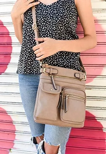Vista 6 de Bolso tipo bandolera para mujer SG SUGU Katie, liviano, con varios bolsillos