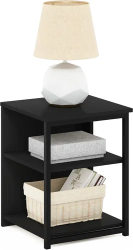 Vista 11 de Furinno Classic - Mesa auxiliar con cajón, paquete de 1 unidad, americano
