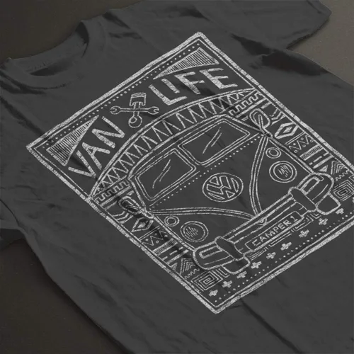 Vista 4 de Volkswagen Aztec Doodle - Camiseta para hombre