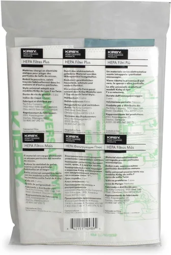 Vista 4 de Kirby Micron Magic Micro Allergen 205814A. Bolsas para filtro de aspiradora HEPA