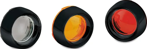 Vista 8 de Kuryakyn 2107 Accesorio de iluminación de motocicleta: Bisel Deep Dish para motocicletas Harley-Davidson 2000-19 con señal de giro de bala/luces