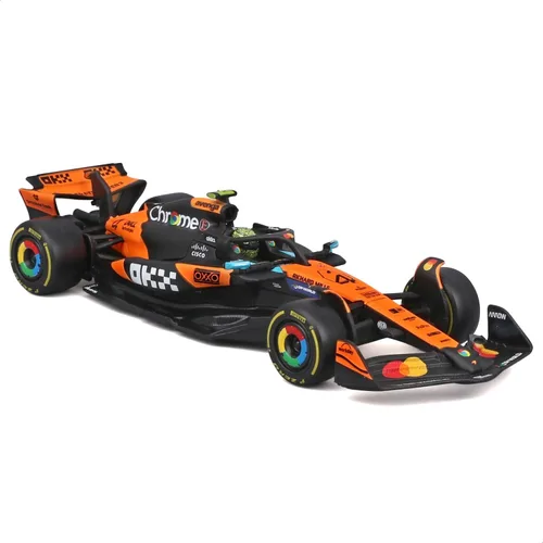 Vista 3 de Bburago Fórmula de carrera McLaren MCL39 con casco (2025) Norris #4