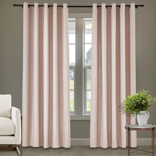 Vista 59 de Frelement Cortinas de lino de lino de bronce con ojales para interiores, tratamiento de ventanas para sala de estar, dormitorio, habitación