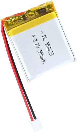 Vista 25 de 503040 3.7V Lipo Batería 600mAh Batería recargable de polímero de litio con conector JST PH2.0.000 in para dispositivo electrónico