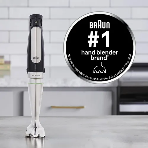 Vista 2 de Braun MultiQuick MQ7025X Batidora de mano, mezcla más rápida y fina Hand Blender,Blender For Smoothies,Electric Whisk,Stick Blender With Chopper