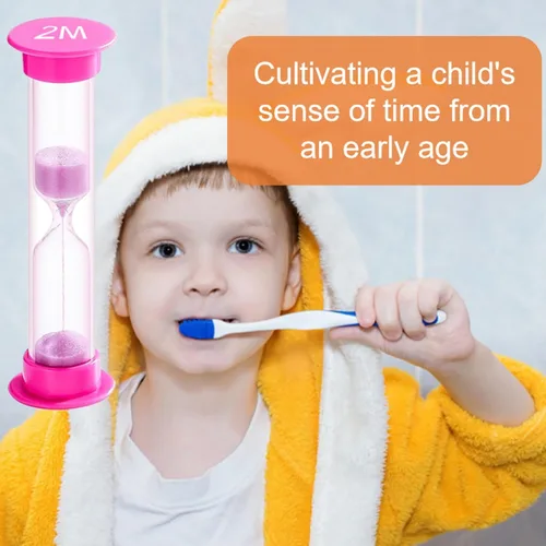 Vista 6 de Juego de 8 relojes de arena coloridos para niños, 20 segundos, 30 segundos, 1 minuto, 2 minutos, 3 minutos, 4 minutos, 5 minutos, 10 minutos