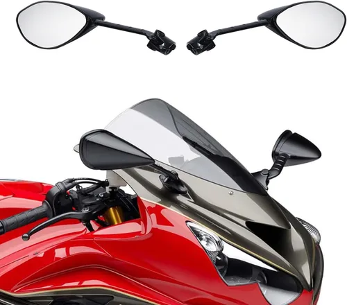 Vista 7 de TCT-MOTORPARTS Espejo retrovisor de 0.315 in para Kawasaki Ninja ZX14 06-11 ZX 14R 12-23 ZZR1400 06-23
