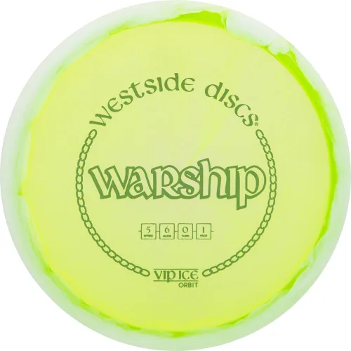 Vista 4 de D·D DYNAMIC DISCS Westside VIP Ice Orbit Warship Disco de golf de rango medio, los colores variarán