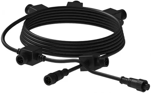 Vista 5 de Aquascape 98998 Cable de extensión de bajo voltaje de 2 clavijas con conexión rápida, 1 salida, color negro