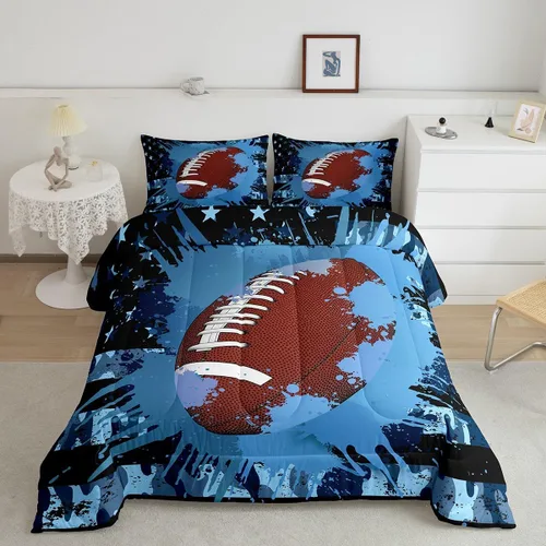 Vista 20 de Erosebridal Juego de edredón de bandera estadounidense tamaño individual para niños y adolescentes, juego de ropa de cama de camuflaje, edredón