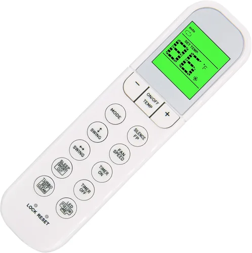 Vista 6 de Mando a Distancia de Repuesto para Aire Acondicionado Mirage V.0117 ELF120Q CLF120Q ELF121Q CLF121Q ELC120Q CLC120Q ELC121Q ELF181Q CLF181Q ELF261Q