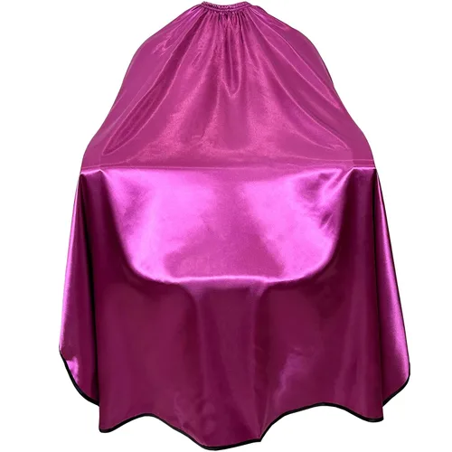 Vista 9 de Pelocapa Capas de peluquería para clientes, capas de corte de tinte para el cabello con ganchos elásticos, impermeable, ligero, satinado brillante